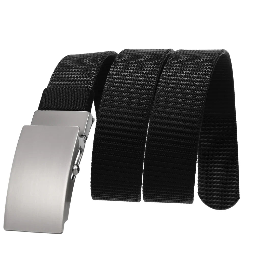HKM-060435 Nylon Braided Slide Belt for Men - Adjustable, Stylish & Durable Design
