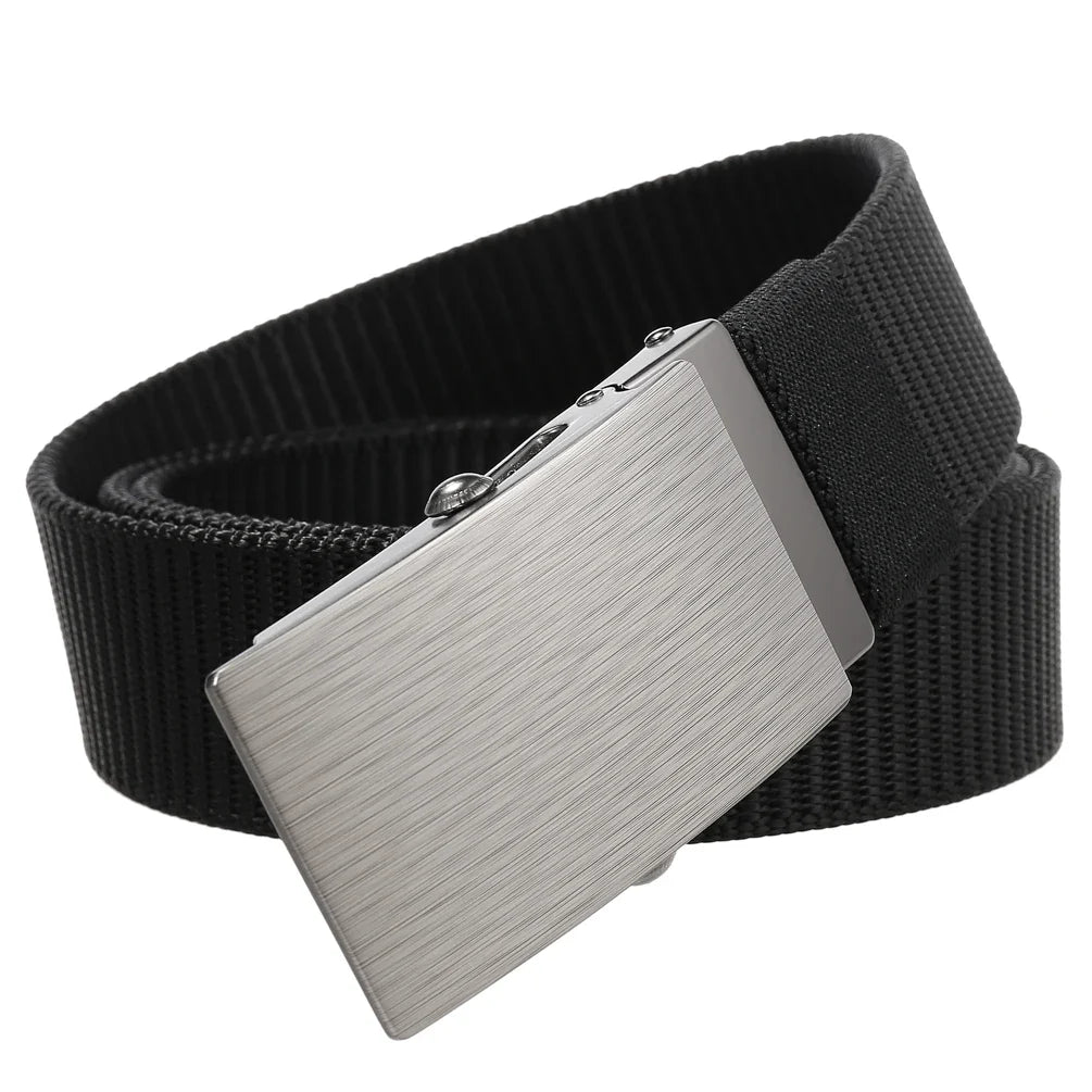 HKM-060435 Nylon Braided Slide Belt for Men - Adjustable, Stylish & Durable Design