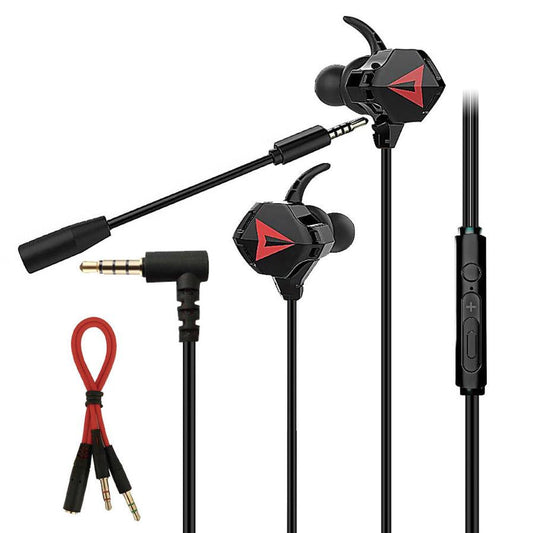 KTX-931283 Wired 35mm Type-C & 3.5mm In-Ear Headphones with Microphone for Music and Gaming