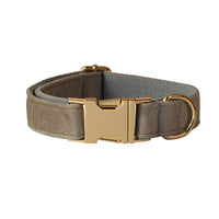 HKM-189523 Gold Buckle Flannel Chest Strap with Bow and Flower for Dogs - Multiple Sizes Available