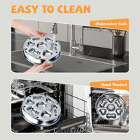 HKM-021715 Non-Slip Slow Feeder Dog Bowl: Durable Stainless Steel with Heart and Bones Design, Suitable for All Dog Sizes