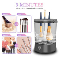 HKM-838483 Electric Makeup Brush Cleaner with 9000 RPM Motor - Automatic and Waterproof Brush Washer for All Sizes
