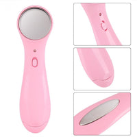 HKM-946515 Ultrasonic Facial Massager for Skin Tightening, Anti-Aging and Pore Cleansing, White/Pink