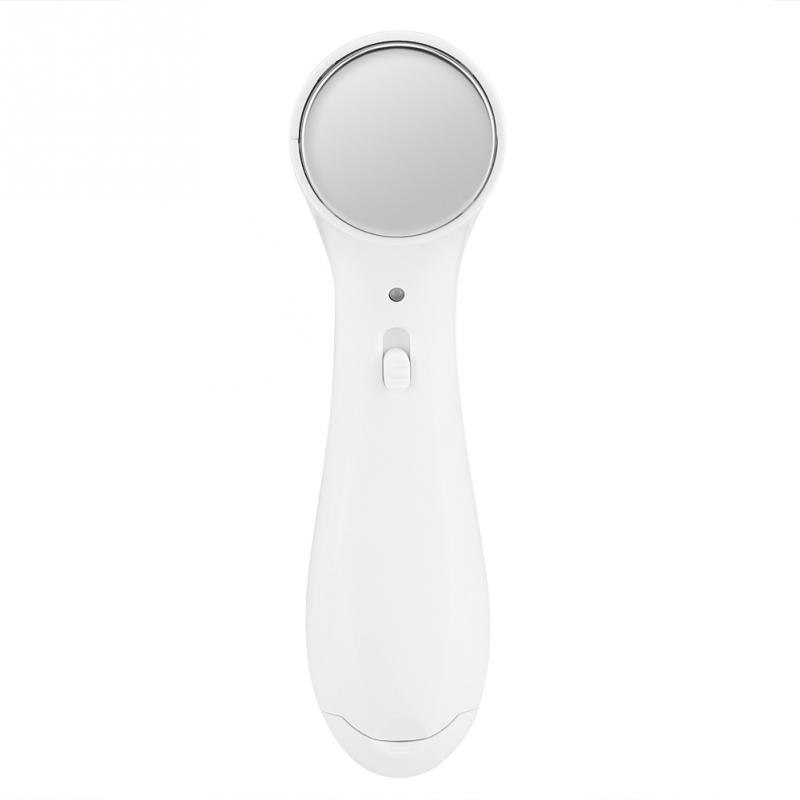 HKM-946515 Ultrasonic Facial Massager for Skin Tightening, Anti-Aging and Pore Cleansing, White/Pink