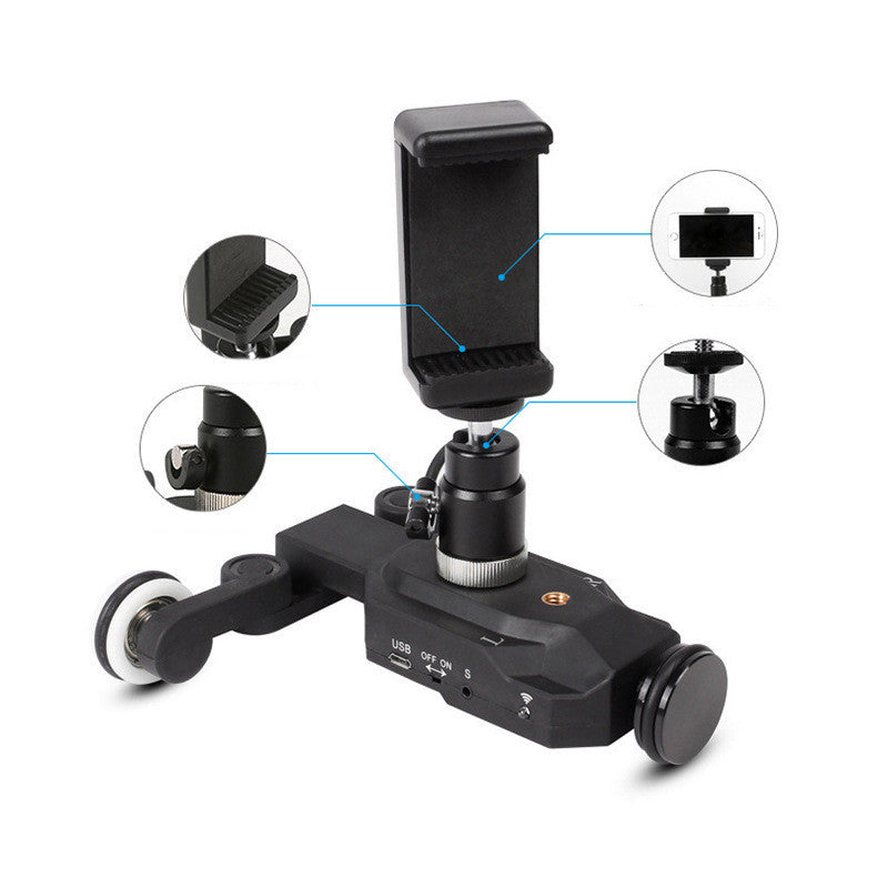 KTX-758291 Wireless Remote Control Slide Rail with Photography Car and Mobile Phone Holder