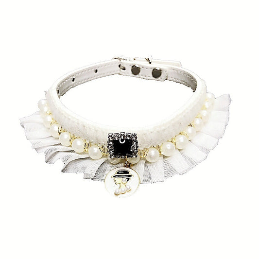 HKM-975635 Small Fragrance Pearl Collar for XS to Large Sizes