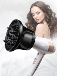 HKM-732691 Honeycomb Wind Hood Hair Dryer with Rotary Buckle for Curly Hair Styling