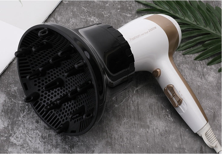 HKM-732691 Honeycomb Wind Hood Hair Dryer with Rotary Buckle for Curly Hair Styling