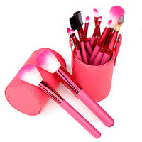 HKM-902867 Beginner's Beauty Tool Set in Multiple Colors - Red, Black, Green, Purple with Artificial Fiber Bristles
