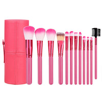 HKM-902867 Beginner's Beauty Tool Set in Multiple Colors - Red, Black, Green, Purple with Artificial Fiber Bristles