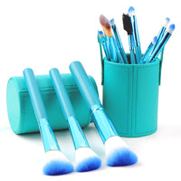 HKM-902867 Beginner's Beauty Tool Set in Multiple Colors - Red, Black, Green, Purple with Artificial Fiber Bristles
