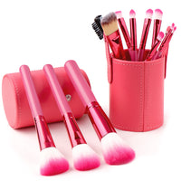 HKM-902867 Beginner's Beauty Tool Set in Multiple Colors - Red, Black, Green, Purple with Artificial Fiber Bristles