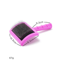 HKM-772627 Knot Comb for Dogs with Hard Stainless Steel Needles - Available in Pink, Red, Black, and Brown