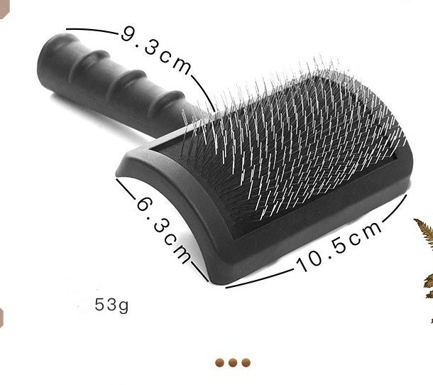HKM-772627 Knot Comb for Dogs with Hard Stainless Steel Needles - Available in Pink, Red, Black, and Brown