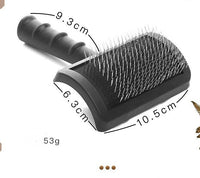 HKM-772627 Knot Comb for Dogs with Hard Stainless Steel Needles - Available in Pink, Red, Black, and Brown