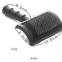 HKM-772627 Knot Comb for Dogs with Hard Stainless Steel Needles - Available in Pink, Red, Black, and Brown