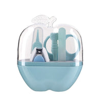 HKM-960915 Baby Nail Care Set - 5-Piece Grooming Kit in Pink, Green, or Blue, Compact Design, Stainless Steel and ABS Materials