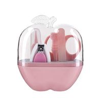 HKM-960915 Baby Nail Care Set - 5-Piece Grooming Kit in Pink, Green, or Blue, Compact Design, Stainless Steel and ABS Materials