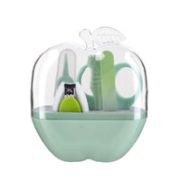 HKM-960915 Baby Nail Care Set - 5-Piece Grooming Kit in Pink, Green, or Blue, Compact Design, Stainless Steel and ABS Materials