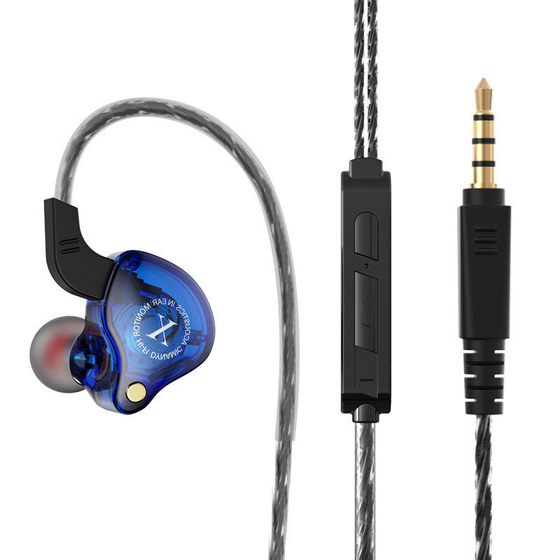 KTX-684947 X2 In-Ear Wired Headphones with Microphone and Subwoofer for Mobile Devices
