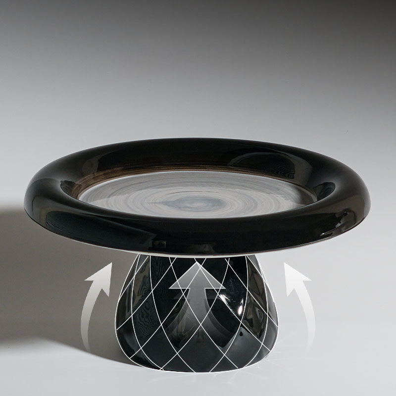 HKM-489171 Large Ceramic Cat Bowl with Neck Protection – Stable Design for Cats and Dogs, Ideal for Food and Snacks