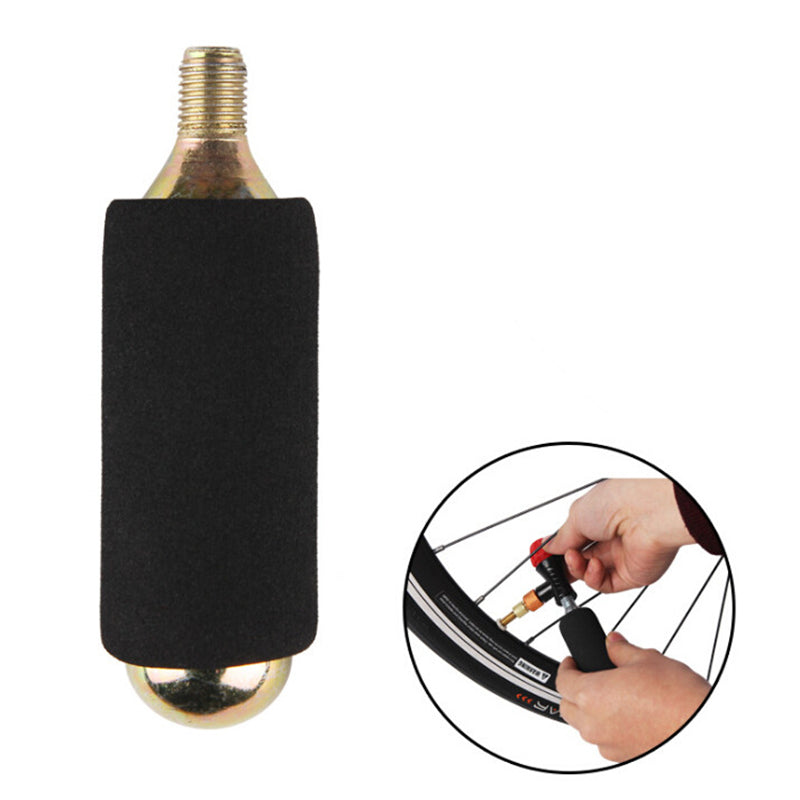 HKM-733715 Universal Inflatable Cylinder with Protective Sponge Cover for Bicycles
