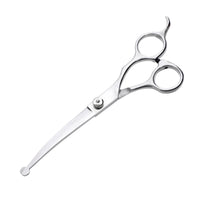 HKM-818899 Pet Grooming Scissors Set with Comb - Stainless Steel, Round Head Design for Safe Fur Care, Ideal for Long-Haired Pets