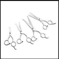 HKM-818899 Pet Grooming Scissors Set with Comb - Stainless Steel, Round Head Design for Safe Fur Care, Ideal for Long-Haired Pets