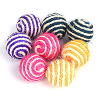 HKM-869907 Sisal Teaser Ball for Cats - Durable 4cm Scratching Toy