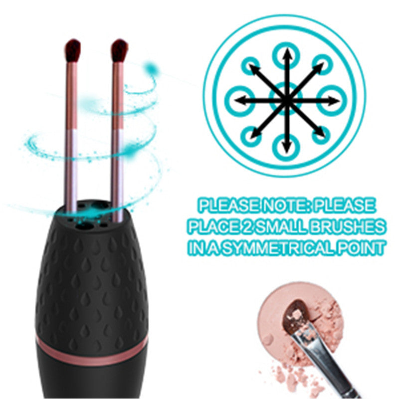 HKM-146899 Electric Makeup Brush Cleaner - Rechargeable ABS Body in Black