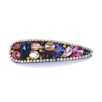 HKM-062611 Personalized Geometric Flannel Colored Glass Hairpin Set