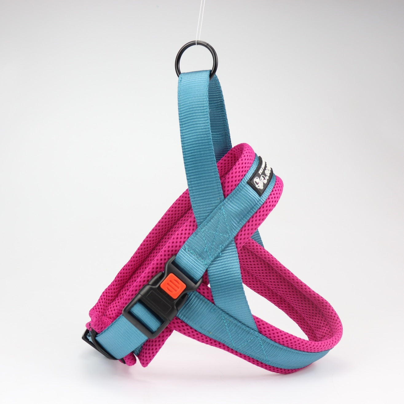 HKM-642195 Nylon Chest and Back Harness for Dogs with Adjustable Leash, Multiple Sizes Available