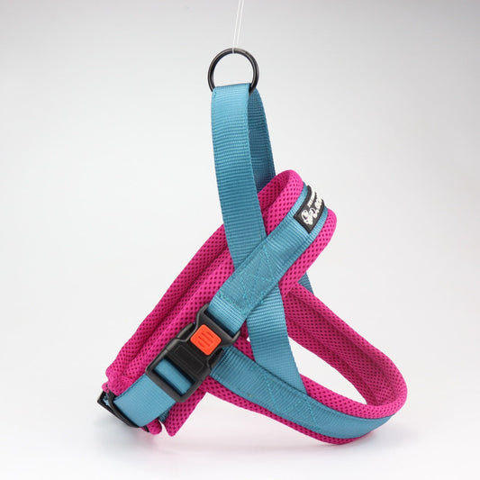 HKM-642195 Nylon Chest and Back Harness for Dogs with Adjustable Leash, Multiple Sizes Available
