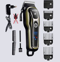 HKM-663635 Rechargeable Hair Clipper with LCD Display and Adjustable Blade Length