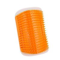 HKM-112659 Cat Self-Grooming Brush with Attracting Cat Mint - Durable Plastic and Easy to Clean, Blue/Gray