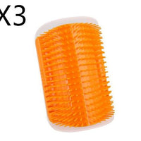 HKM-112659 Cat Self-Grooming Brush with Attracting Cat Mint - Durable Plastic and Easy to Clean, Blue/Gray