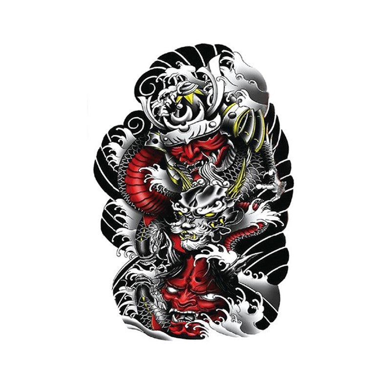HKM-514515 Tattoo Decals for Men - 6 Piece Set, Fit All Skin Types, 148x210mm