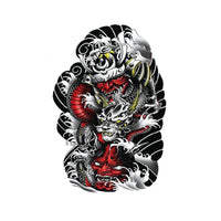 HKM-514515 Tattoo Decals for Men - 6 Piece Set, Fit All Skin Types, 148x210mm