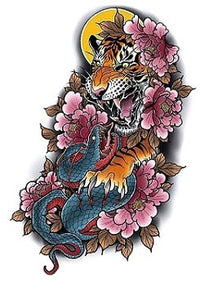 HKM-514515 Tattoo Decals for Men - 6 Piece Set, Fit All Skin Types, 148x210mm