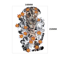 HKM-514515 Tattoo Decals for Men - 6 Piece Set, Fit All Skin Types, 148x210mm