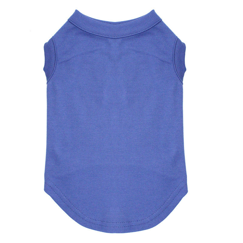 HKM-515923 Autumn Cotton Casual T-Shirt for Dogs - Comfortable Pet Vest Available in Various Sizes
