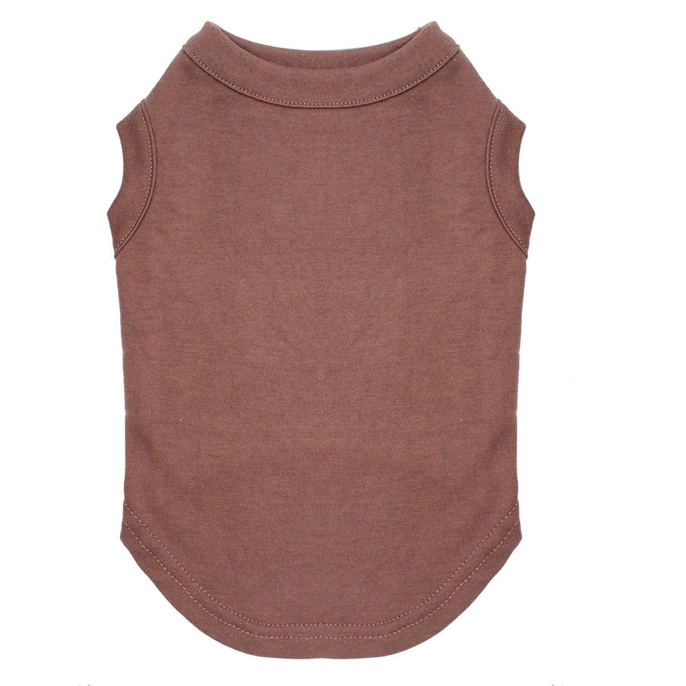 HKM-515923 Autumn Cotton Casual T-Shirt for Dogs - Comfortable Pet Vest Available in Various Sizes
