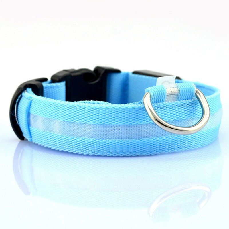 HKM-689619 LED Pet Safety Collar in Multiple Sizes - Adjustable Fit for Dogs and Cats