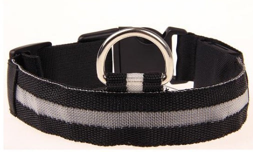 HKM-689619 LED Pet Safety Collar in Multiple Sizes - Adjustable Fit for Dogs and Cats