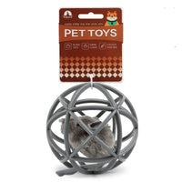HKM-162835 Durable Plastic Sepak Takraw Balls for Playful Cats - Available in Yellow Chicken and Gray Mouse