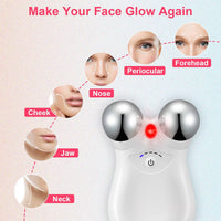 HKM-728019 Rechargeable Micro-current Facial Massager with Adjustable Gears for Skin Tightening and Wrinkle Reduction