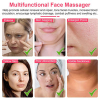 HKM-728019 Rechargeable Micro-current Facial Massager with Adjustable Gears for Skin Tightening and Wrinkle Reduction