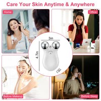HKM-728019 Rechargeable Micro-current Facial Massager with Adjustable Gears for Skin Tightening and Wrinkle Reduction
