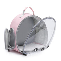 HKM-560979 Transparent Pet Backpack Carrier for Small Animals - Ideal for Hamsters, Guinea Pigs, Rabbit, and Ferrets