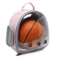 HKM-560979 Transparent Pet Backpack Carrier for Small Animals - Ideal for Hamsters, Guinea Pigs, Rabbit, and Ferrets